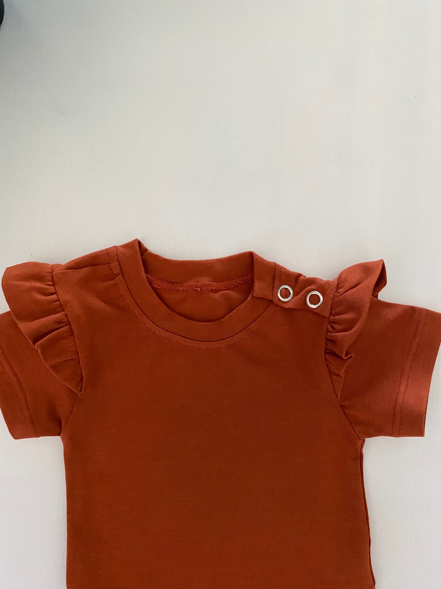 Ruffle romper Brique