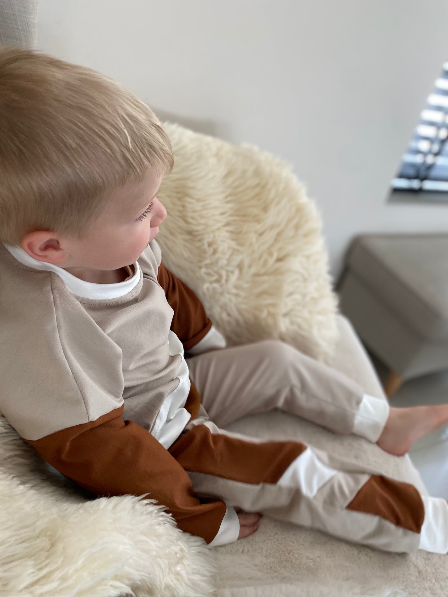 Jogging colourblock zand (Sale)