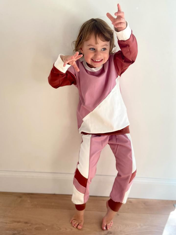Jogging colourblock roze (Sale)