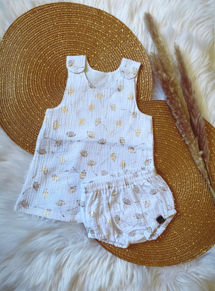 Meisjes outfit Goude Paardenbloemen