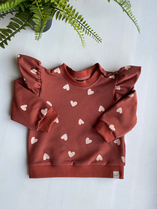 Ruffle Sweater Hartjes