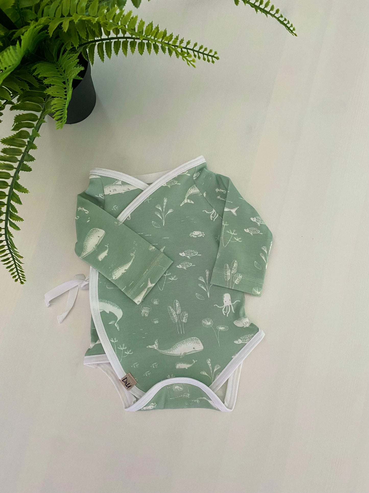 Prematuren overslag rompertje Sealife, maatje 44