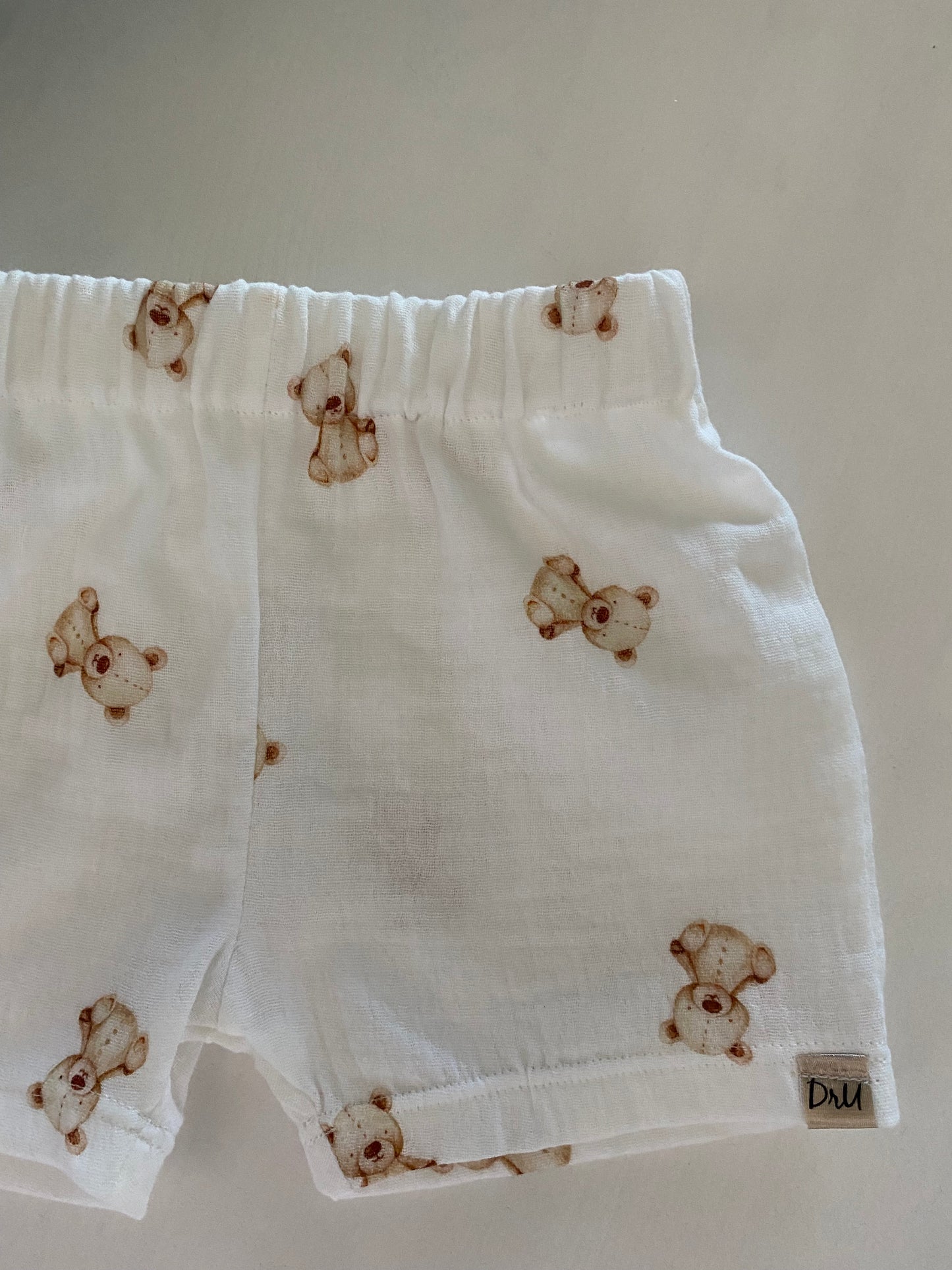 Hydrofiel shortje Teddybeertjes