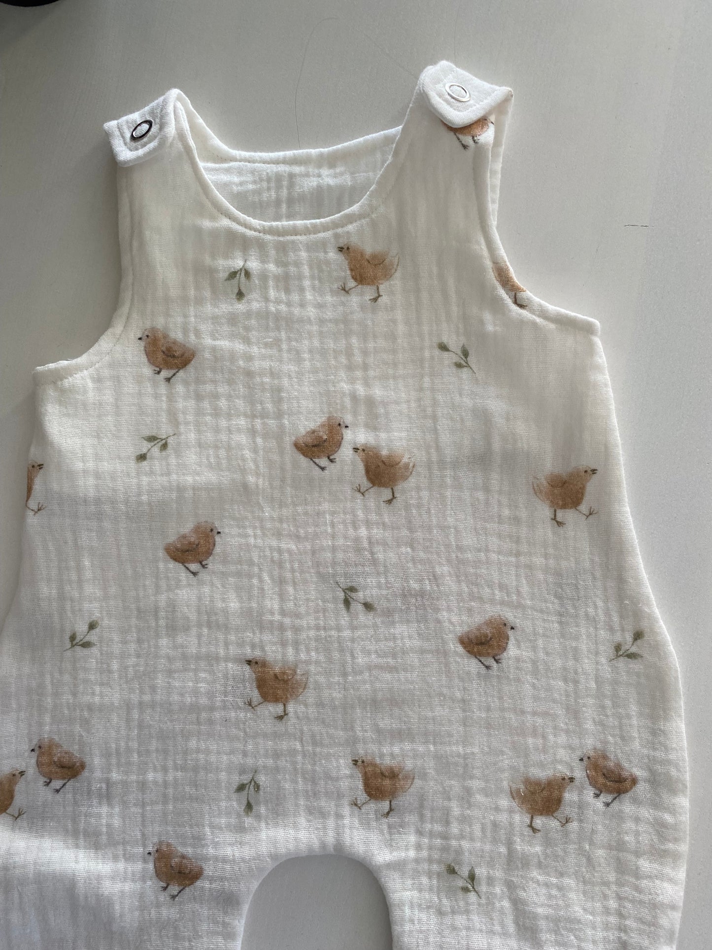 Hydrofiel tuinbroekje vogeltjes