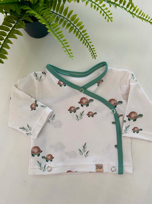 Overslag shirtje schildpadjes