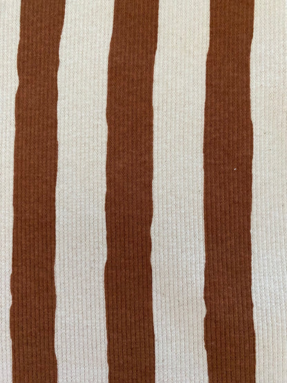 T-shirt ribstof strepen