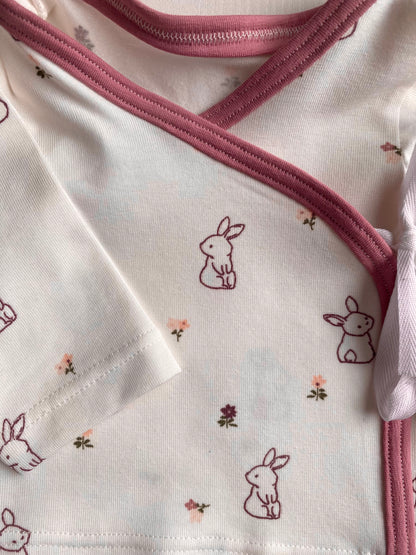 Prematuren Overslag shirtje Konijntjes, maat 44