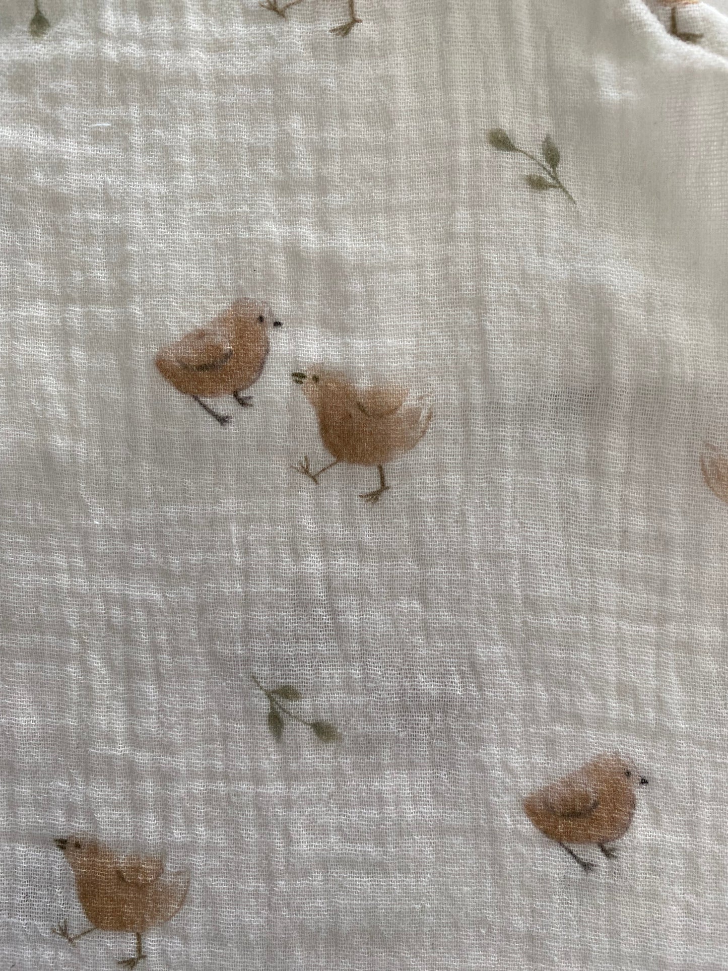 Hydrofiel tuinbroekje vogeltjes