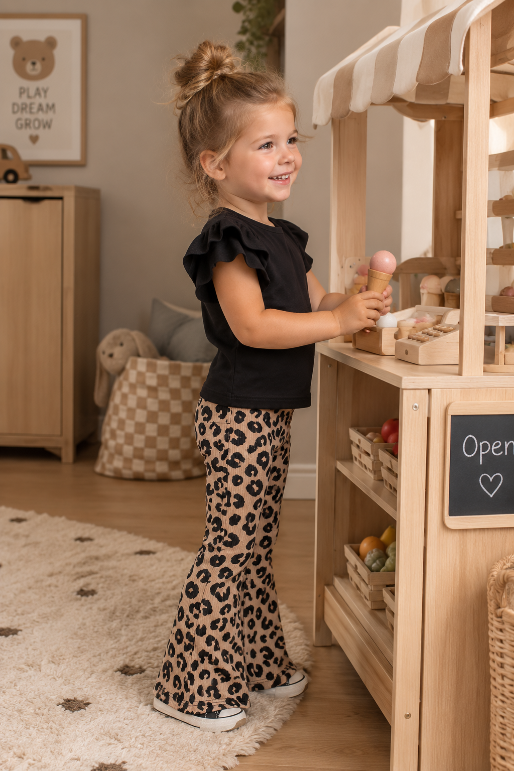Flared Legging Rib Panther