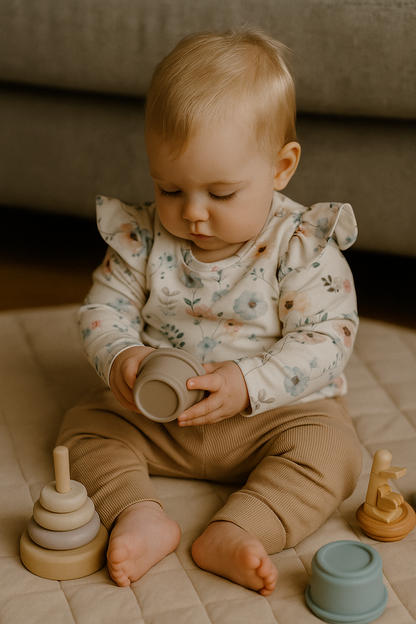 Ruffle longsleeve klaproosjes