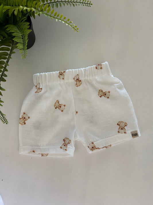 Hydrofiel shortje Teddybeertjes