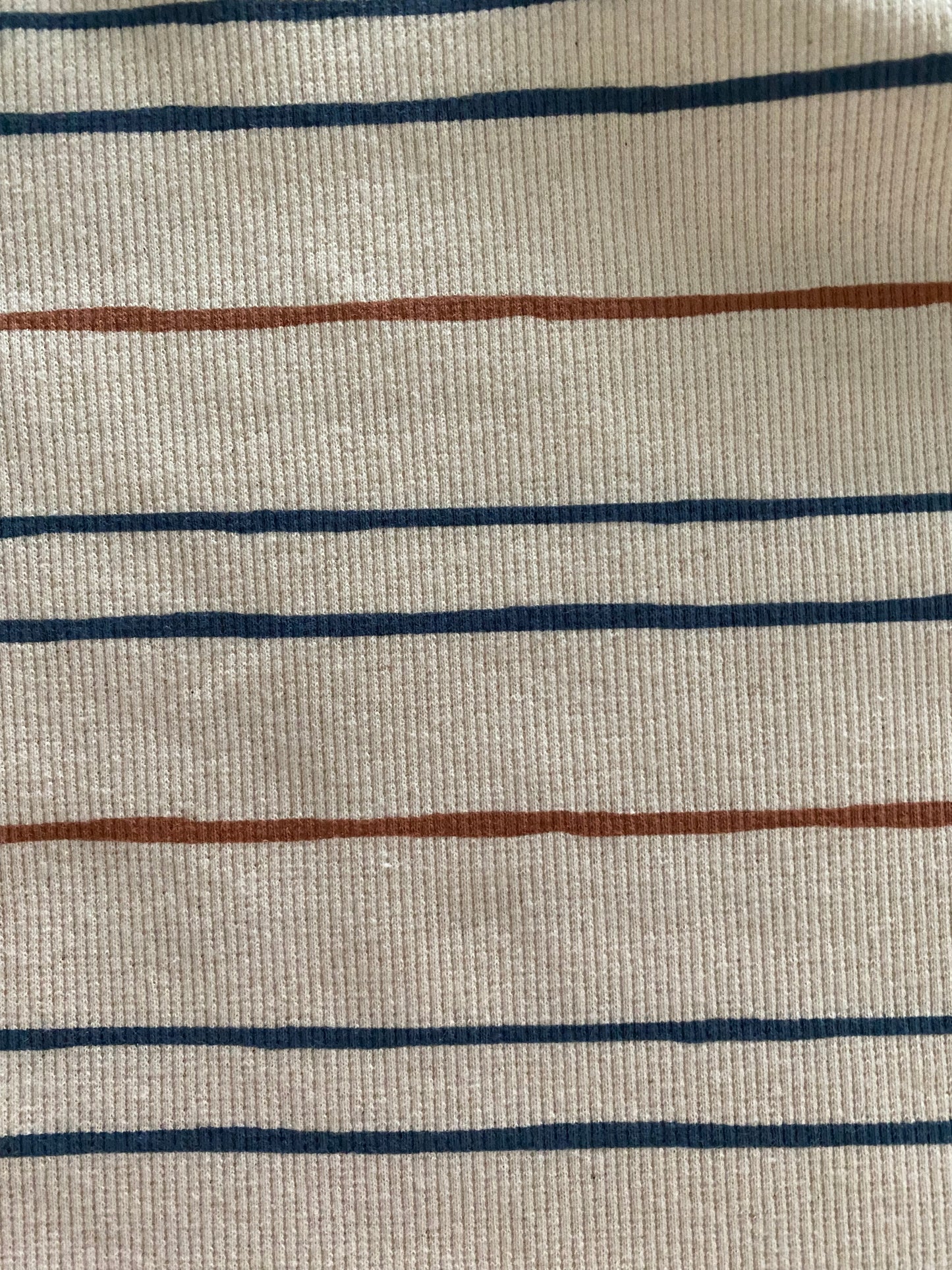 T-shirt ribstof streepjes