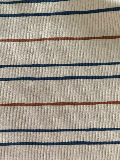T-shirt ribstof streepjes