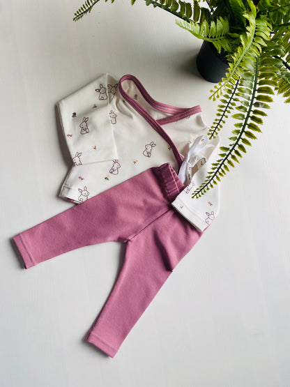 Prematuren Overslag shirtje Konijntjes, maat 44