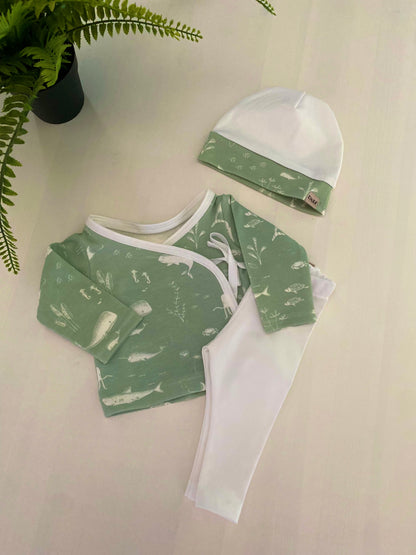 Prematuren mutsje Sealife, maatje 44