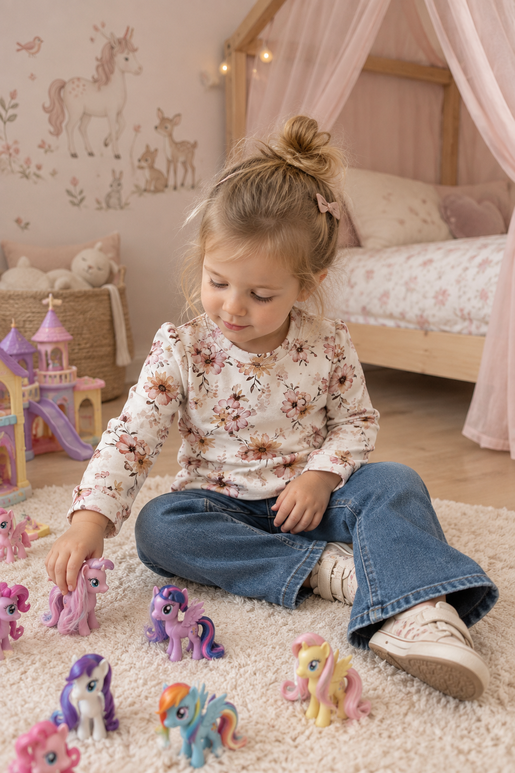 Longsleeve Roze Bloemen