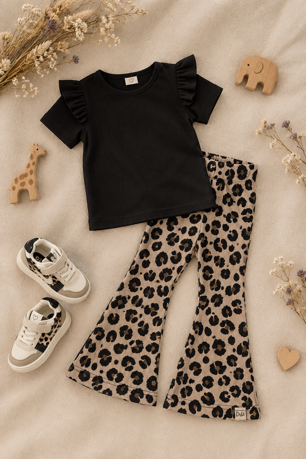 Flared Legging Rib Panther