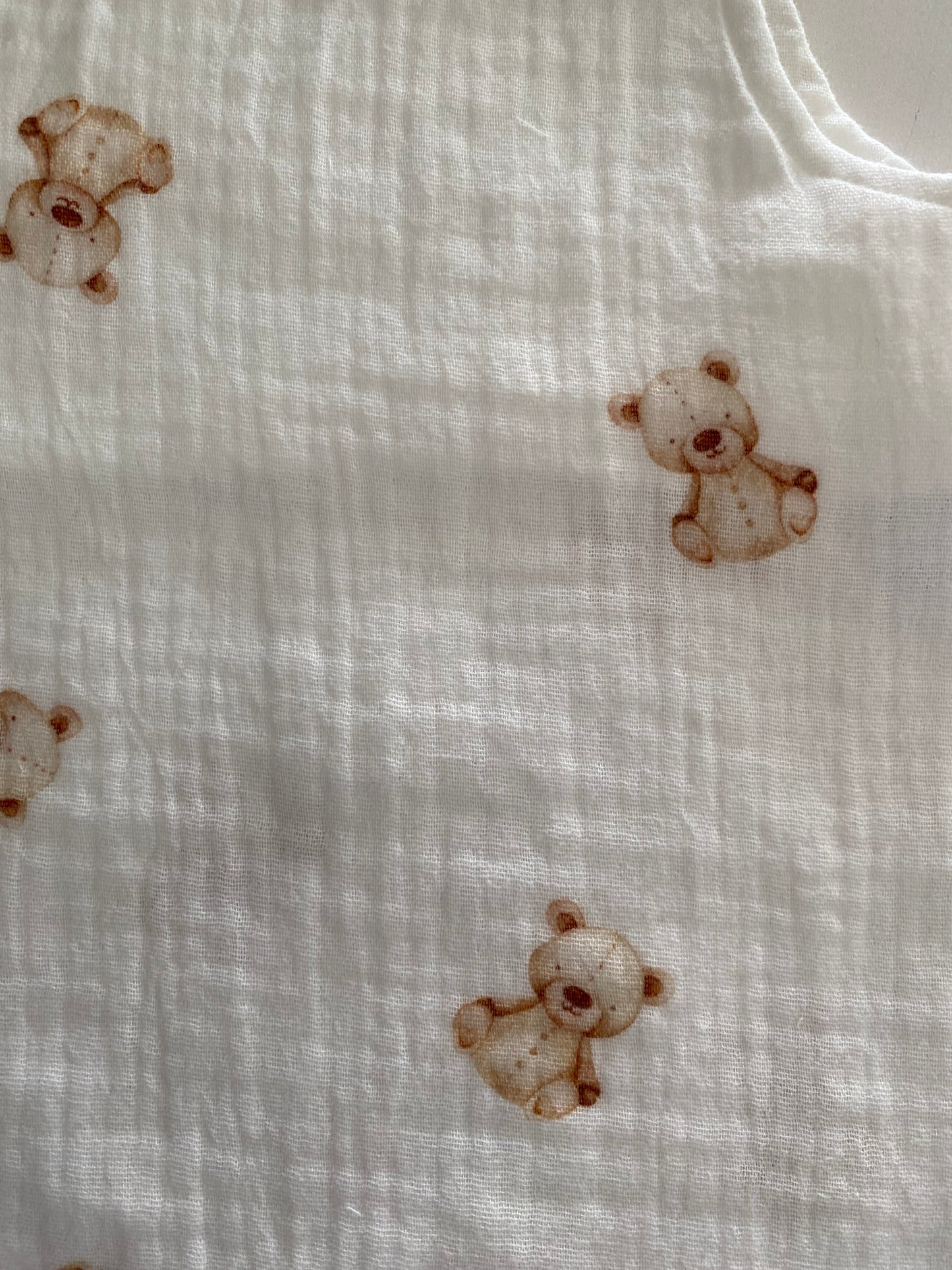 Hydrofiel tuinbroekje teddybeertjes