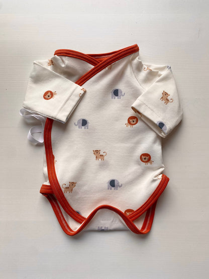 Prematuren Overslag romper Safari, maat 44