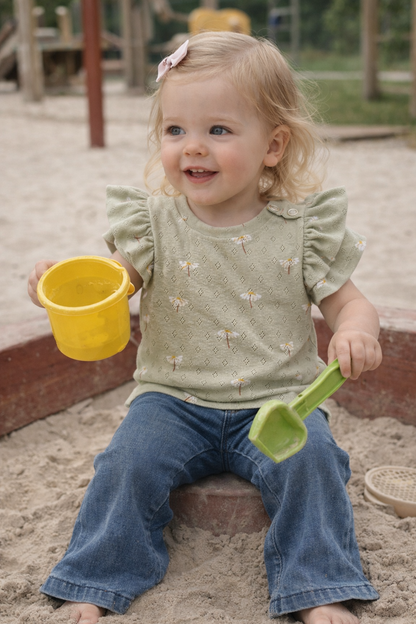 Ruffle t-shirt Madeliefjes