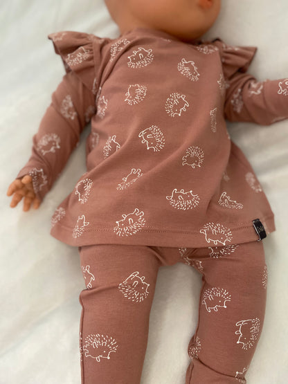 Newborn Legging Pink Hedgehogs (SALE)