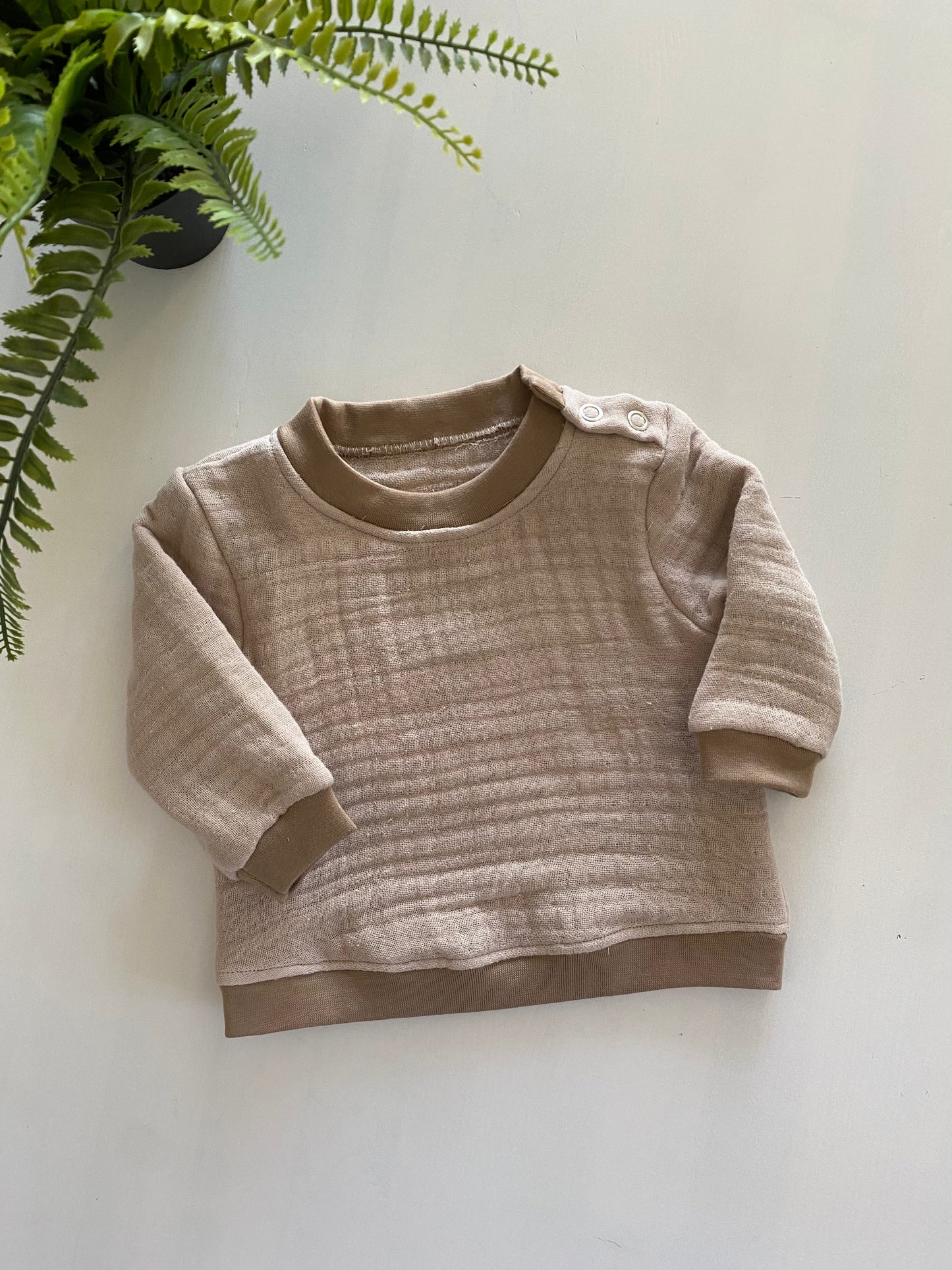 Sweater Hydrofiel zandbeige