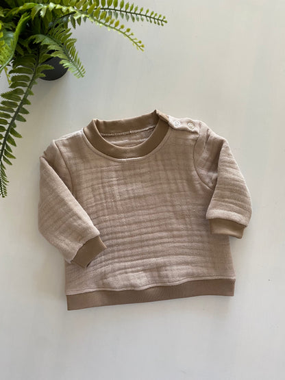 Sweater Hydrofiel zandbeige