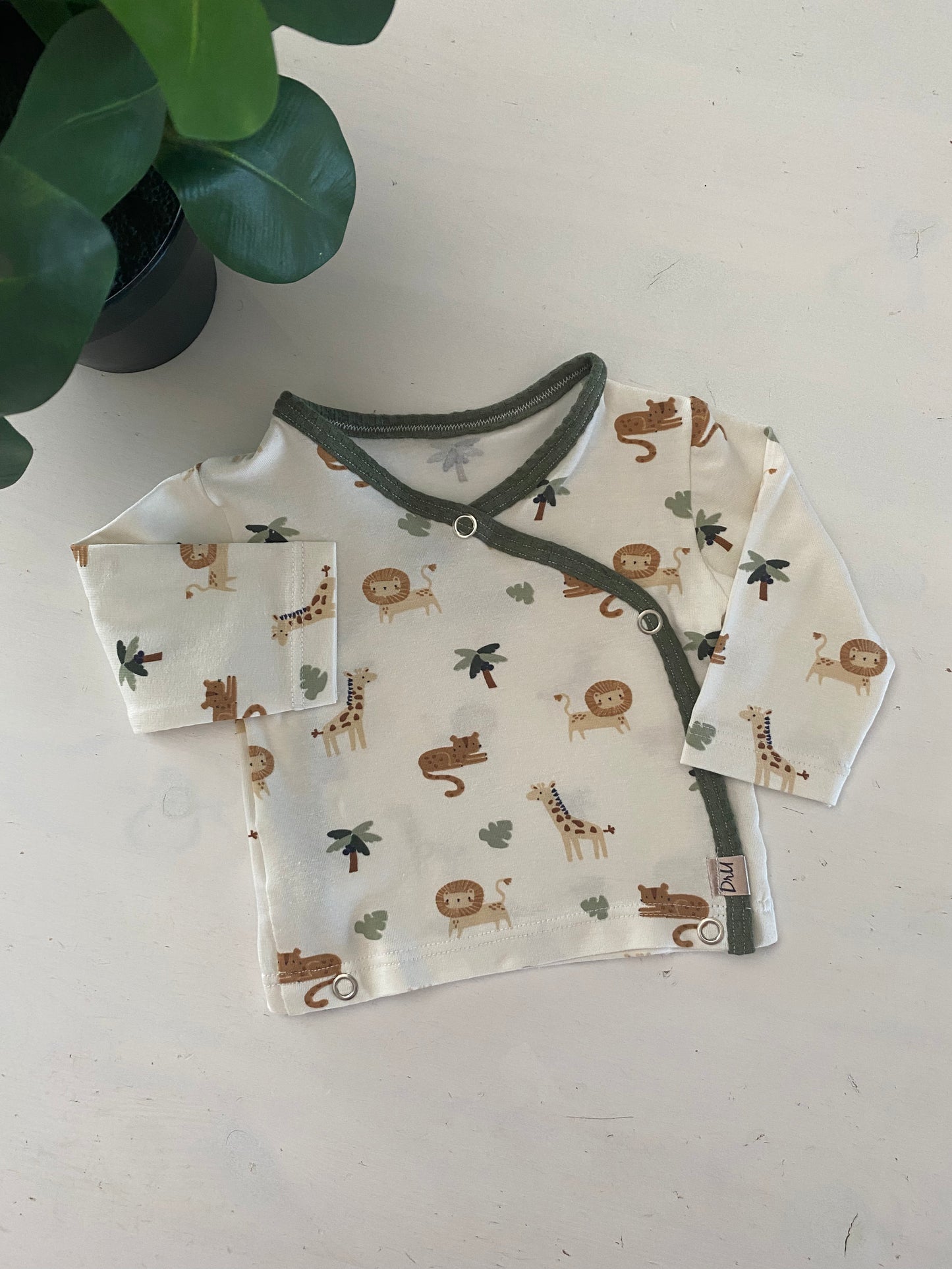 Overslag shirtje safari