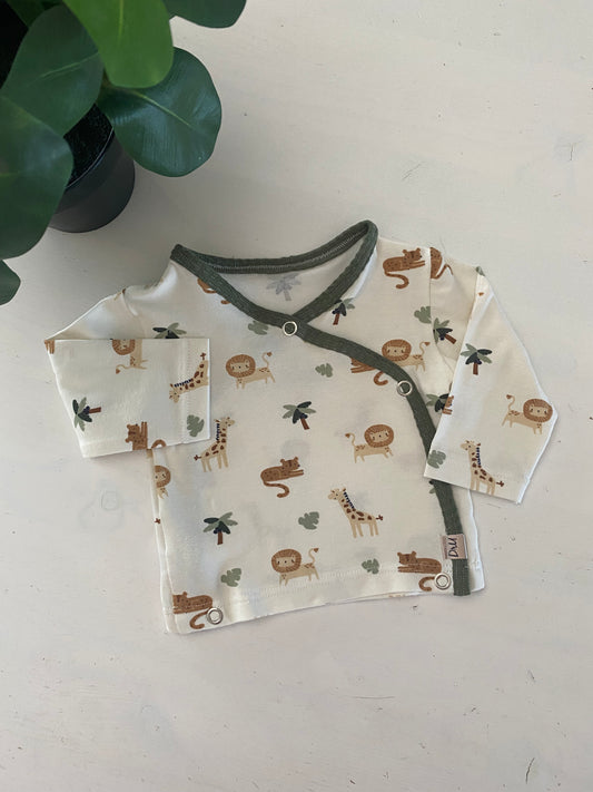 Overslag shirtje safari