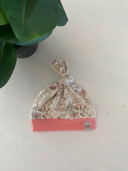 Knot mutsje Bloemetjes