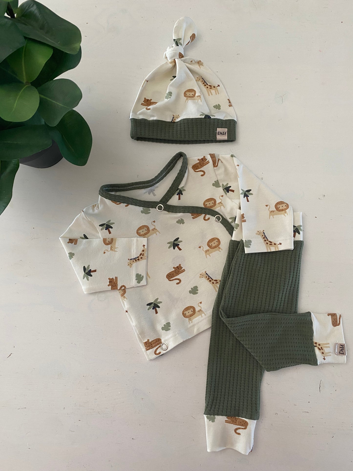 Overslag shirtje safari