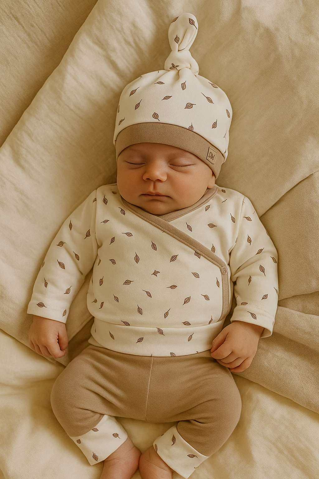 Newborn broekje Blaadjes