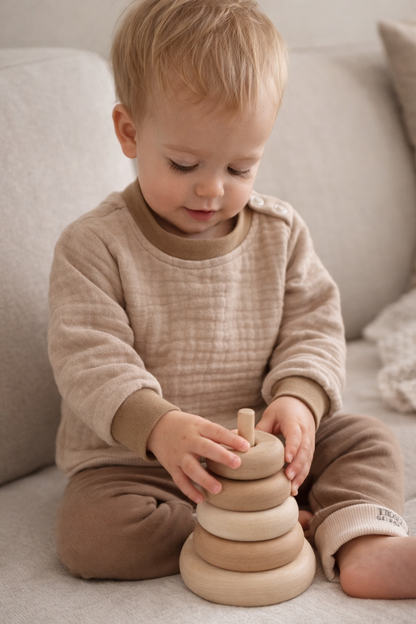 Sweater Hydrofiel zandbeige