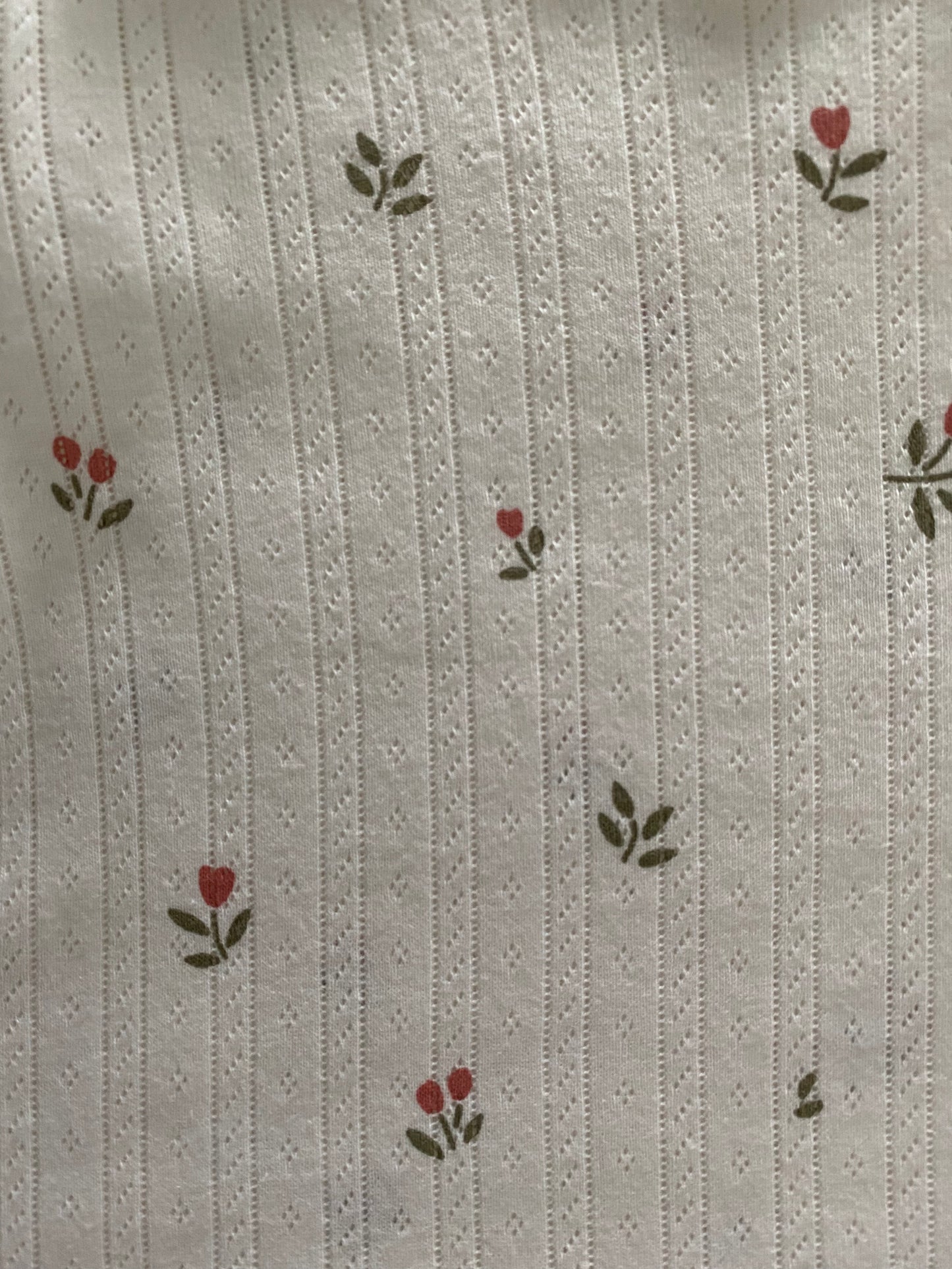 Ruffle t-shirt roze tulpjes