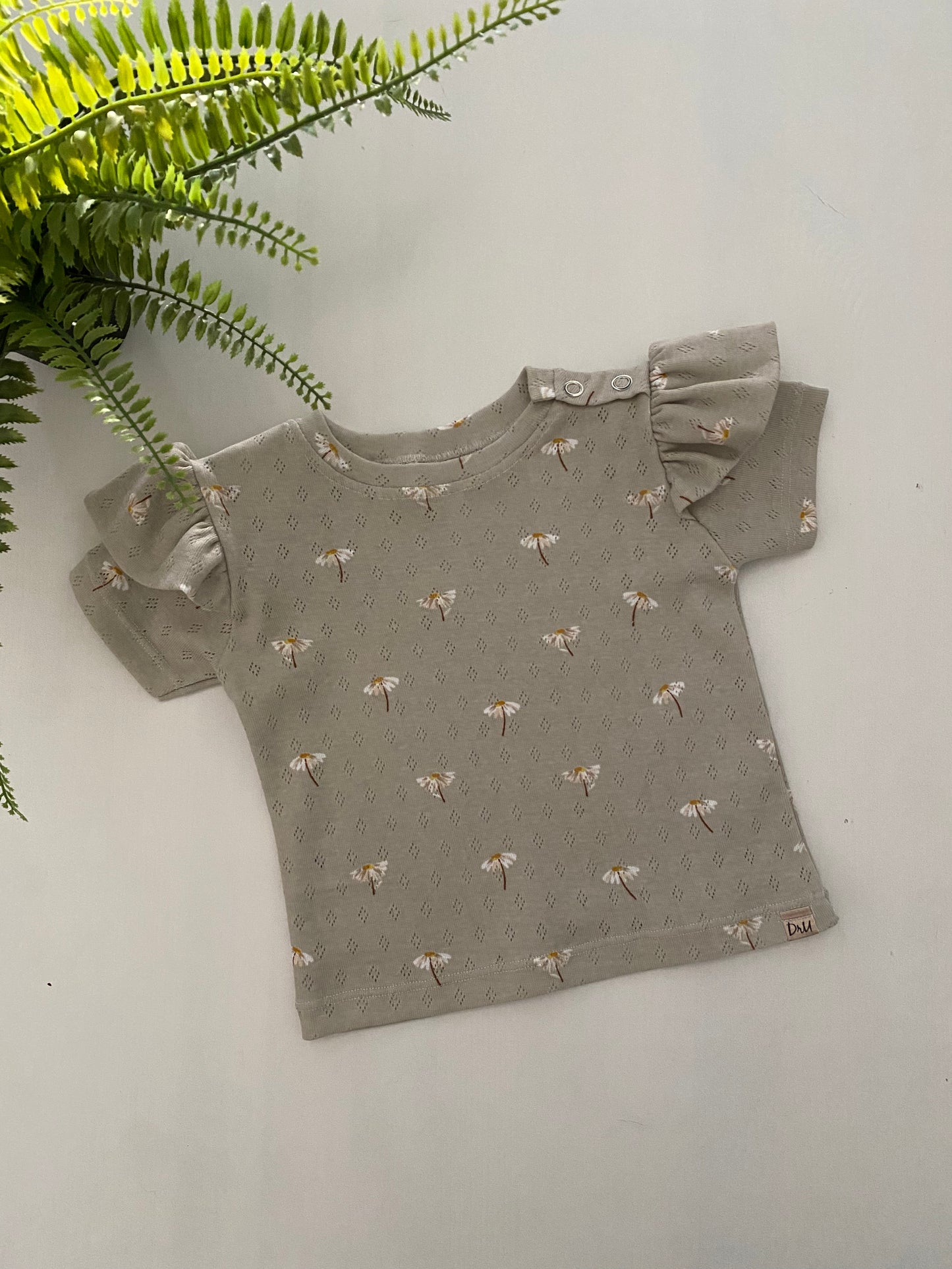 Ruffle t-shirt Madeliefjes