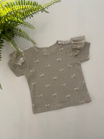 Ruffle t-shirt Madeliefjes