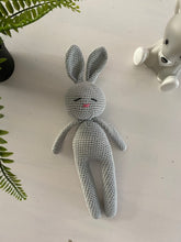 Load image into Gallery viewer, Cuddly toy bunny light gray
