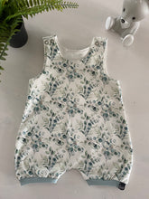 Load image into Gallery viewer, Summer dungarees Eucaluptus
