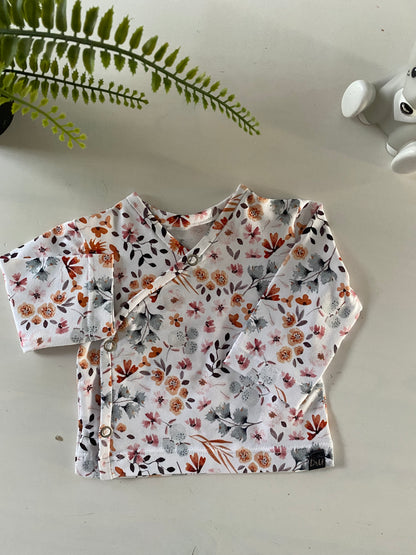 Overslag shirtje Lentebloemen (Sale)