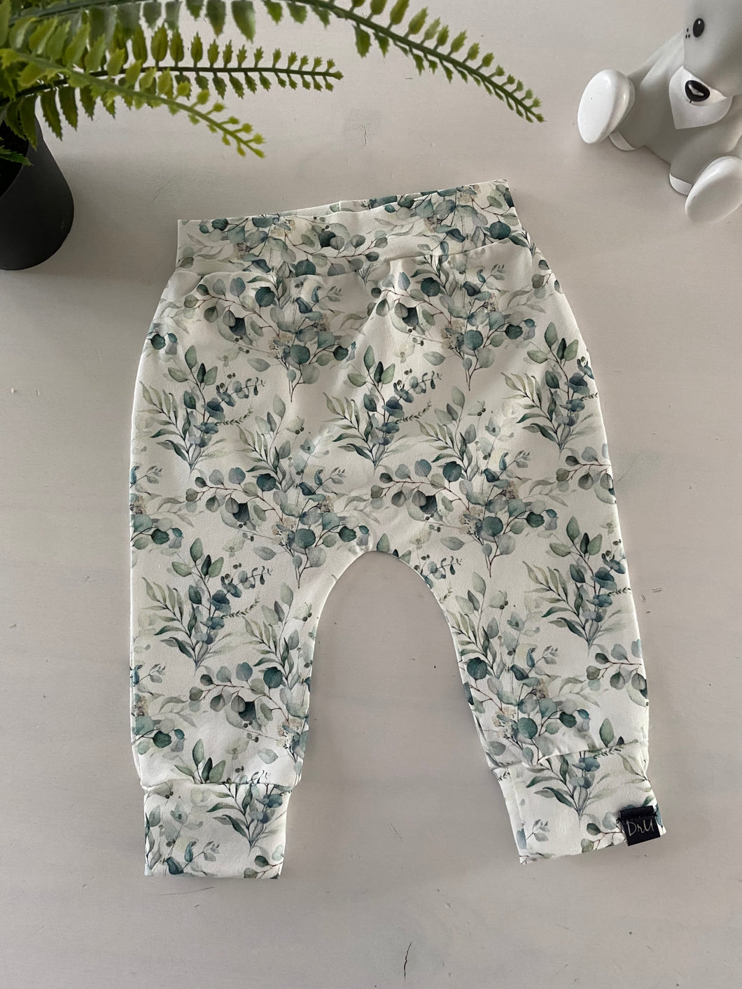 Pantalon nouveau-né Eucalyptus