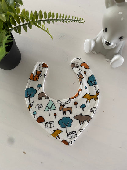 Drool bib Woodland animals