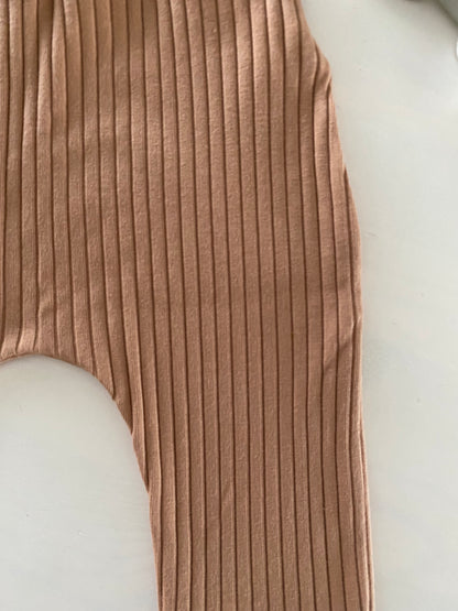 Newborn pants Rib Almond