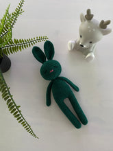 Load image into Gallery viewer, Cuddly toy Bunny dark green
