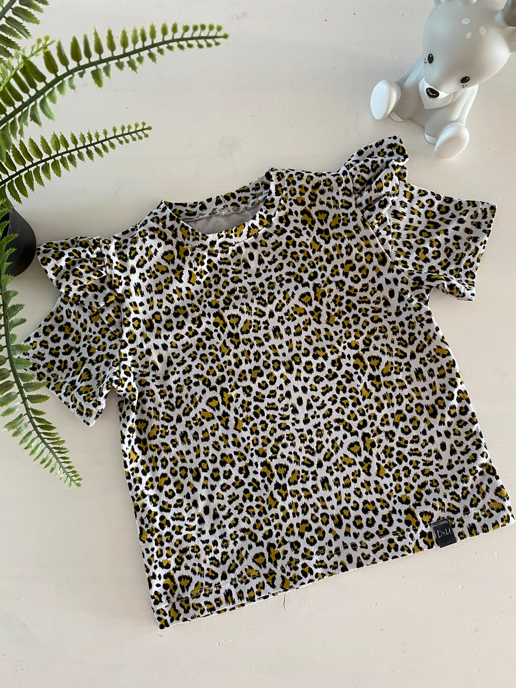 Ruffle t-shirt Leopard