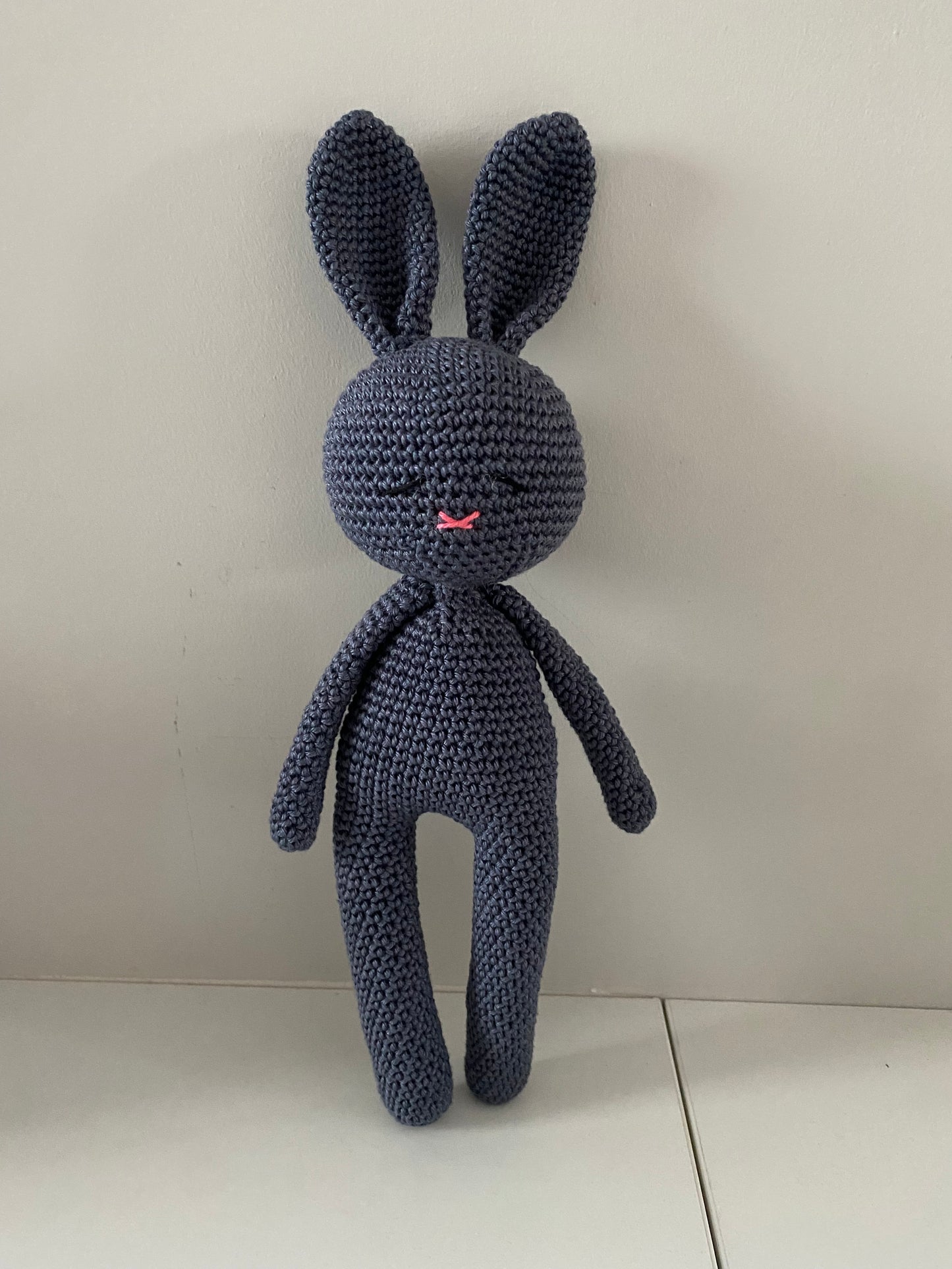 Lapin câlin jeans bleu