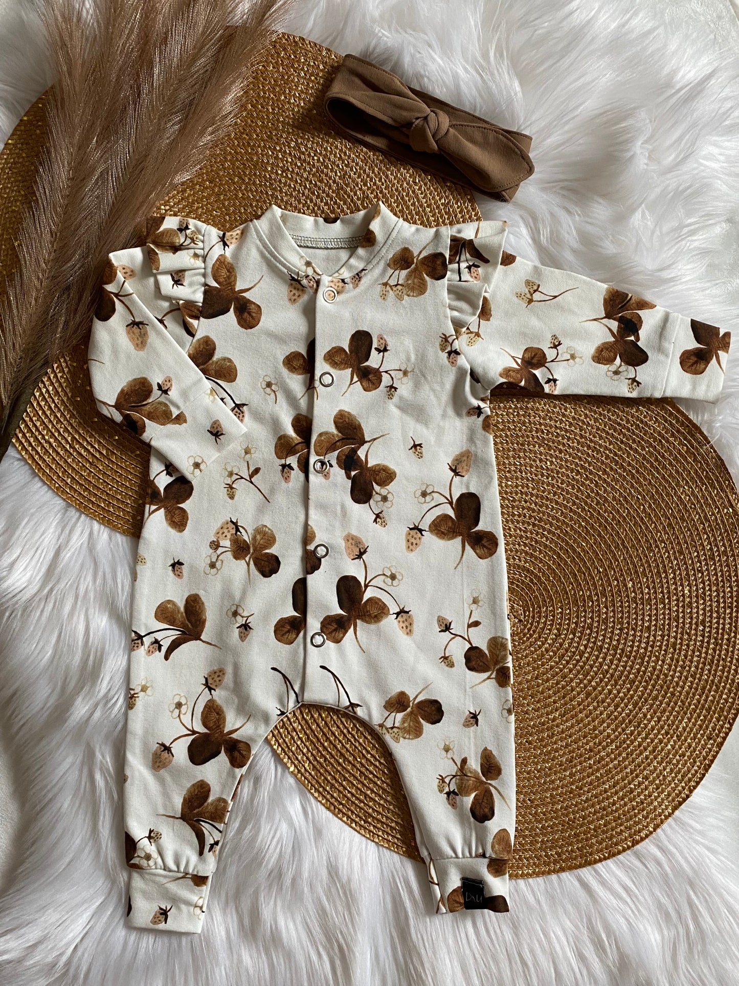 Playsuit Brown Strawberries