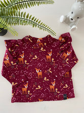 Load image into Gallery viewer, Longsleeve Ruffle Bordeaux Forest (SALE)
