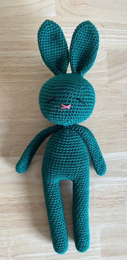 Cuddly toy Bunny dark green