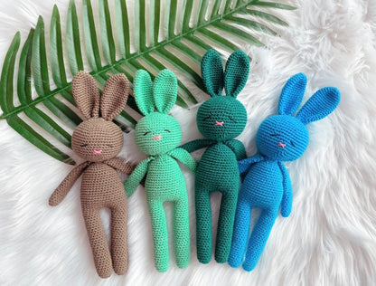 Cuddly toy Bunny dark green